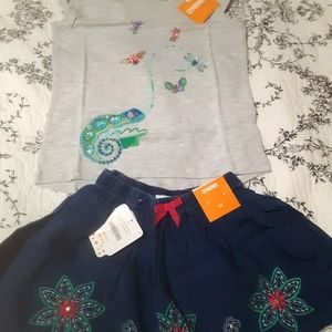 Gymboree Jungle Brights Outfit Top Skirt 5